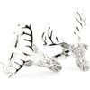 Boutons de manchettes Tony & Paul Boutons de manchette cerf design Gris argent Argent&eacute;
