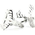 Boutons de manchette sur Grenoble : Boutons de manchettes Tony & Paul Boutons de manchette cerf design Gris argent Argent&eacute;
