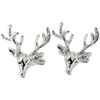 Boutons de manchettes Tony & Paul Boutons de manchette chasse au cerf Gris argent