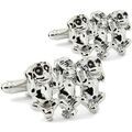 Boutons de manchette sur Grenoble : Boutons de manchettes Tony & Paul Boutons de manchette 3 singes Gris argent Argent&eacute;