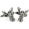 Boutons de manchettes Tony & Paul Boutons de manchette le cerf et ses bois Gris platine