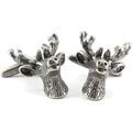 Boutons de manchette sur Grenoble : Boutons de manchettes Tony & Paul Boutons de manchette le cerf et ses bois Gris platine
