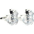 Boutons de manchette sur Grenoble : Boutons de manchettes Tony & Paul Boutons de manchette poisson Gris argent Argent&eacute;