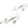 Boutons de manchettes Tony & Paul Boutons de manchette requin blanc Gris argent Argent&eacute;