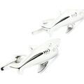 Boutons de manchettes Tony & Paul Boutons de manchette requin blanc Gris argent Argent&eacute; Grenoble