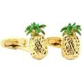 Boutons de manchettes Tony & Paul Boutons de manchette golden ananas Jaune dor&eacute; Jaune