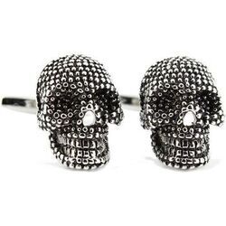 Boutons de manchettes Tony & Paul Boutons de manchette t&ecirc;te de mort design Gris argent Gris