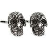Boutons de manchettes Tony & Paul Boutons de manchette t&ecirc;te de mort design Gris argent Gris