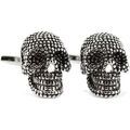 Boutons de manchettes Tony & Paul Boutons de manchette t&ecirc;te de mort design Gris argent Gris Grenoble