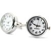 Boutons de manchettes Tony & Paul Boutons de manchette Horloge Blanc et argent&eacute; Blanc