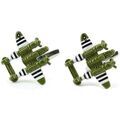 Boutons de manchettes Tony & Paul Boutons de manchette bombardier Vert Grenoble