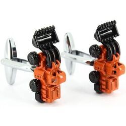 Boutons de manchettes Tony & Paul Boutons de manchette Engin de chantier Rouge