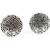 Boutons de manchettes Tony & Paul Boutons de manchette Rosace Gris argent Argent&eacute;