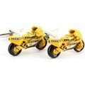 Boutons de manchette sur Grenoble : Boutons de manchettes Tony & Paul Boutons de manchette Moto jaune Jaune