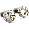 Boutons de manchettes Tony & Paul Boutons de manchette BERNE Argent&eacute; et platinium Gris