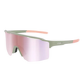 Lunettes sur Lyon 9e Arrondissement : Lunettes de Soleil C&eacute;b&eacute; Outflow 2 Lite Matt Light Green - &Eacute;cran Grey Full Revo Rose Pink