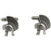 Boutons de manchettes Tony & Paul Boutons de manchette Casque Romain Gris ardoise