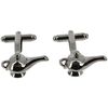 Boutons de manchettes Tony & Paul Boutons de manchette Aladdin Gris platine
