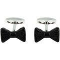 Boutons de manchettes Simon Carter Boutons de manchette Noeud papillon en Onyx Noir onyx Grenoble