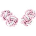 Boutons de manchettes Clj Charles Le Jeune Passementerie RONDO Rose et blanc
