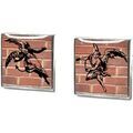 Boutons de manchette sur Grenoble : Boutons de manchettes Tyler & Tyler Boutons de manchette Red Bricks Rouge terre