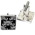 Boutons de manchette sur Grenoble : Boutons de manchettes Tyler & Tyler Boutons de manchette Clarence Noir