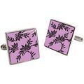 Boutons de manchettes Tyler & Tyler Boutons de manchette Franklin Violet Black Grenoble