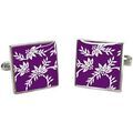 Boutons de manchettes Tyler & Tyler Boutons de manchette Franklin Violet Grenoble