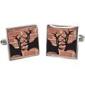 Boutons de manchettes Tyler & Tyler Boutons de manchette Red Bricks Marron brique Grenoble