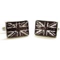 Boutons de manchette sur Grenoble : Boutons de manchettes Tyler & Tyler Boutons de manchette Union Jack 3 Gris