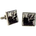 Boutons de manchettes Tyler & Tyler Boutons de manchette gangster Gris Grenoble