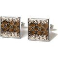 Boutons de manchettes Tyler & Tyler Boutons de manchette serpent Marron Grenoble