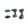 Lot 2 outils 18v 4ah gsr 18v-55 & gdx 18v-200 1 lot(s) de 2 pi&egrave;ce(s) lot 2 outils 18v 4ah gsr 18v-55 & gdx 18v-200 - bosch