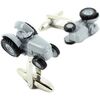 Boutons de manchettes Cravate Avenue Signature Boutons de manchette Tracteur vintage Blanc