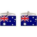 Boutons de manchette sur Grenoble : Boutons de manchettes Cravate Avenue Signature Boutons de manchette Drapeau Australien Bleu