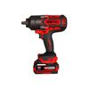 KS TOOLS Cl&eacute; &agrave; chocs brushless 515.4715f 1/2" 1600 nm 18v 2.8 kg cylindrique 2 1/2 " batterie moteur sans charbon 4 ah 1800 trs/min 2200 cp/min 1 coffret(s) de
