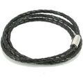 Bracelets Mon-Art Bracelet tress&eacute; Noir