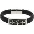 Bracelets Clj Charles Le Jeune Bracelet T&ecirc;te de mort Noir Grenoble