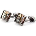 Boutons de manchettes Tony & Paul Boutons de manchette M&eacute;canisme Titanium Gris platine Gris Grenoble