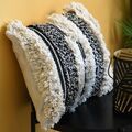 Coreme Coussin Alaia noir et laine