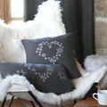 D&eacute;coration sur La Talaudi&egrave;re : Coreme Coussin Arly gris
