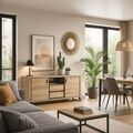 Meubles TV et rangement sur La Talaudi&egrave;re : Coreme Enfilade 3 portes 1 niche Roxana