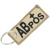 Porte cl&eacute; Clj Charles Le Jeune Porte-cl&eacute;s RESUS - GROUPE SANGUIN : AB+ AB Positif Marron