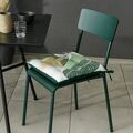 Coreme Galette de chaise Zira verte La Talaudi&egrave;re