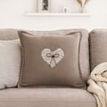 Coreme Coussin Meane taupe La Talaudi&egrave;re