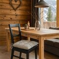 D&eacute;coration sur La Talaudi&egrave;re : Coreme Galette de chaise Arbin coeur naturel