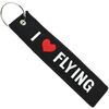Porte cl&eacute; Clj Charles Le Jeune Porte-cl&eacute;s I LOVE FLYNG Noir