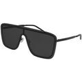 Lunettes sur Grenoble : Lunettes de soleil Saint Laurent SL 364 MASK Lunettes de soleil, Noir/Noir, 99 mm