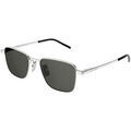 Lunettes de soleil Saint Laurent SL 529 Lunettes de soleil, Argent/Gris, 52 mm Argent&eacute; Grenoble
