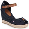Espadrilles Tommy Hilfiger BASIC OPEN TOE HIGH WEDGE Marine